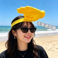 Hat Creative Palm Sun Hat Funny Palm Headband Sun Hat Summer Outdoor Travel Student Funny Hat