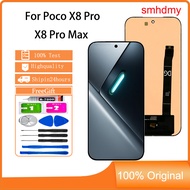 smhdmy AMOLED For Poco X8 Pro X8 Pro Max LCD Display Touch Screen Replacement