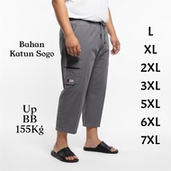 FRANCISS.ID Men's Sirwal Pangsi Cargo Pants 7/s 8 BIG Size (L-7XL)