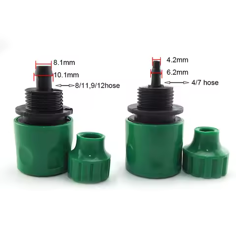 4/7mm 8/11mm Hose Barbed 4/7 Hose Quick Connectors Garden Water Tap Water Drip Irrigation Hose Coupl