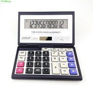 OUDIMEIDC Folding Flip Calculator, Foldable Portable Solar Calculator, Durable 12 Digits Large Scree