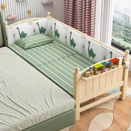 Baby Solid Bed Wood Thickening Children Bed Bold Kids Bed Frame Antibacterial Bed Extension