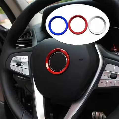 Steering Wheel Panel Circle Trim Sticker for BMW X1 F48 E60 E36 E39 E46 E30 E60 E90 E92 F10 F30 F25