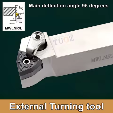 TUOZ 95 degrees External Turning Tool Holder MWLNR MWLNL 1616H08 2020K08 2525M08 Cnc Lathe Cutter Ba
