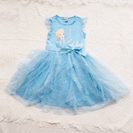 {Ai Meimei} Middle Big Kids 4-10 Years Old Summer Ice Princess Little Flying Sleeve Gauze Fluffy Sho