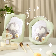 INS Dressing Mirror Irregular Simple Portable Mirror Student Dormitory Mirror with Bracket
