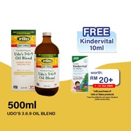 Udo's  3.6.9 Organic Vegetable Oil Blend 500ml HMS Healthstore