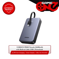 Ugreen Nexode 20,000mAh with Built-in Cable USB C Powerbank (PB505/45762)