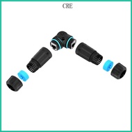 CRE IP68 Rating Waterproof CAT6 RJ45 Coupler Networking Connector 90Degree Bend
