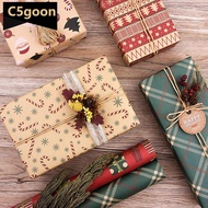 C5GOON 1Pc/6Pcs Christmas Ornaments Single-sided Paper Party Wedding DIY Craft Decoration Wrapping P