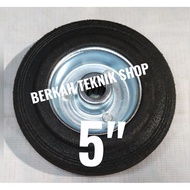 RUBBER WHEELS 5" 5 in trolley wheels 5 inch cupboard wheels geletrek trolley wheels