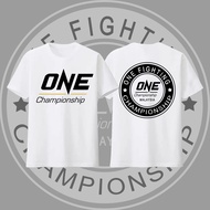 เสื้อยืดแขนสั้น เสื้อ ONE Championship T-Shirt สำหรับผู้ชายและผู้หญิง