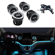 Car LED Front Dashboard Air Condition Vent Outlet Turbo Interior For Mercedes Benz V Class EQV  Vito