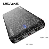 USAMS Universal 20000mAh power bank Portable Battery Mobile PowerBank USB Charger for Xiaomi power b