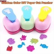 YUEXI Flower Furador, Random Color 7*6*4cm DIY Paper Cut Puncher, Punches Maker Labor Saving Handmad
