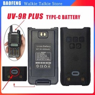 々 Baofeng UV-9R Plus Battery Type-C Enlarge Rechargable Battery With Charging Hole For UV 9R Pro