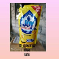 Joy Lemon Dishwashing Liquid Refill Pack 600ml