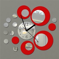Acrylic Clock Design Mirror Effect Mural Wall Sticker Home Decor Craft