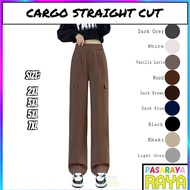 KGT CARGO Bamboo Slack Cargo Pinggang Getah 230GSM 4 POCKETS Ladies Cargo Pants Seluar Cargo 1988