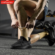 CRAFTSERIES 1Pair Knitted Sports Ankle Guard Outdoor Sports Fitness Basketball High Elastic Breathab