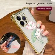 Four Corners-Pink Lotus iPhone 15-iPhone 15 Pro-iPhone 15 Pro Max-iPhone 15 plus-iPhone 16-iPhone 16