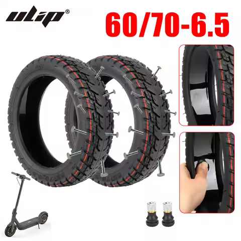 Ulip 10 Inch 60/70-6.5 Self-Healing Off-road Tire Thickened Tubeless Tire For Ninebot Max G30 Scoote