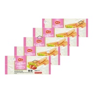 5PCS Monde Egg Roll Strawberry Kue Wafer Roll Jadul Rasa Stroberi