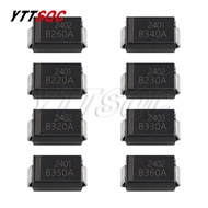10pcs Schottky Barrier Rectifier Diode B220A B230A B240A B260A B320A B330A B340A B350A B360A SMA DO-