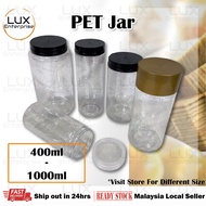 CLEARANCE Fast Pos Out 0.4L-1L Balang PET Plastic Jar Bottle Honey Jar Food Jar Biscuit Jar