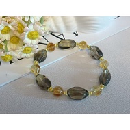 Fashion Design Bracelet Smoky Quartz Bracelet   Citrine+Smoky Quartz  Fashion Jewelry