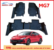 MG7: Thảm lót sàn MAXXCAR nhựa TPE NGUYÊN SINH đúc 5D xe MG7 2024+ tràn viền cao cấp.