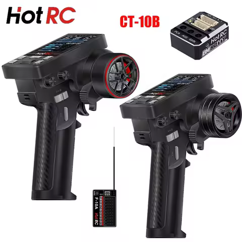 Hot RC CT-10B 10 Channel Color Screen Remote Control 2.4G 10CH Receiver For Climbing Drift Vehicle R