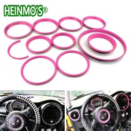 11PCS F55 F56 For Mini Cooper Accessories Car Interior Decoration Sticker Cover For Mini Cooper F56 