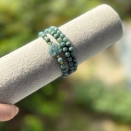 JADED BRACELET MIXED WITH LOTUS FLOWERS – WRAP 3 BRACELETS 6LY