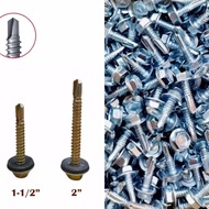SELF DRILLING SCREW SKRU KUNCI BESI SAIZ #10 X 5/8 ZPH DAN SKRU BUMBUNG HEX HEAD SAIZ 2"