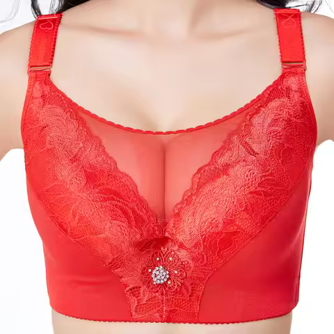 Big Cup Large Size 40-52 E F G Thin Cup Bra Thin Full Cup Bra Push Up Brassiere Bra For Plus Size Wo