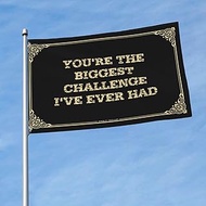 Dorm Flags For Guys You'Re The Biggest Challenge I'Ve Ever Had Flag Teen Stuff Funny Bedroom Decor (