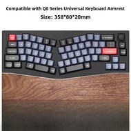 Keychron Keyboard Wrist Rest Q10 Q13 Q14Pro Q8 Palm Support V10 Max Wrist Pad Walnut Wood Computer P