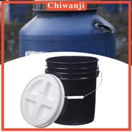 [Chiwanji] 20L Bucket Pail Reusable Leakproof Multipurpose Barrel Pail with Screw Lid Dry Food Stora