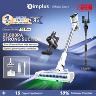 Simplus Vacuum Cleaner 24000Pa Dust Mite Remover Suction 100000rpm Brushless Motor Cordless Lightwei