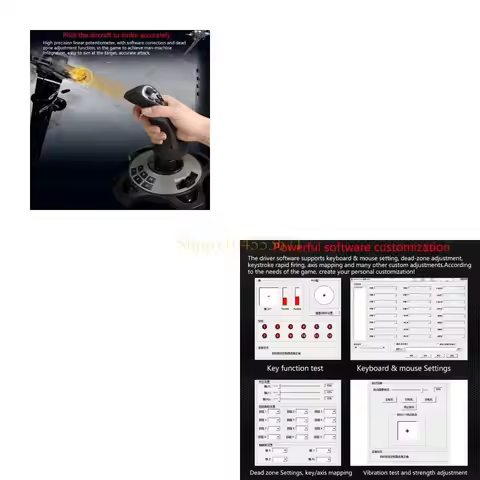 Best Seller Vibration Game Flight Joystick Suitable for PC for Windows XP 7 8 VISTA