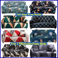 Sofa Cover Stretchable Set Cover Sofa Sala Sofa Cover 3 Seater on Sale Set L Shape Sofa Cover Set L Type Seat Cover for Sofa Sala Set Cover Universal Geometry 1/2/3 Seater with Free Pillowcase Foam Stick