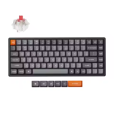 Keychron K2 Max QMK Wireless Custom Mechanical Keyboard Aluminum Frame RGB Backlight Hot-Swappable D