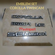 Corolla Twincam Emblem Set