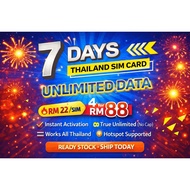 Thailand Sim Card 【DTAC 7 Days Unlimited Data】Travel worried free 泰国上网卡