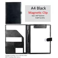 【Limited Stock Available】 7*9.37in Pu A5 / A4 Clipboard Clip File Folder Document Bag Business Meeti