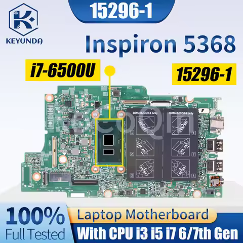 For DELL Inspiron 5368 7368 5568 7569 7779 3379 Notebook Mainboard 15296-1 0C1HX7 0JV40X 0P380W I3 I