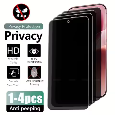 4/3/2/1Pcs For Vivo V70 Glass Vivo V70 Tempered Glass Protective HD 9H Hardness Privacy Anti-Spy Scr