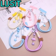 LUSIT Mobile Phone Strap,  Star Colourful Wrist Strap, Durable Handmade Keychain Pendant Universal P