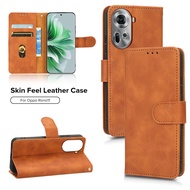 Oppo Reno11 Pro 5G 2024 Case Leather Magnetic Flip Phone Cover For Appo Oppo Reno 11 Reno11Pro Stand Wallet Card Lanyard Coquer